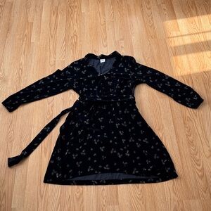 CAbi Black Floral Dress